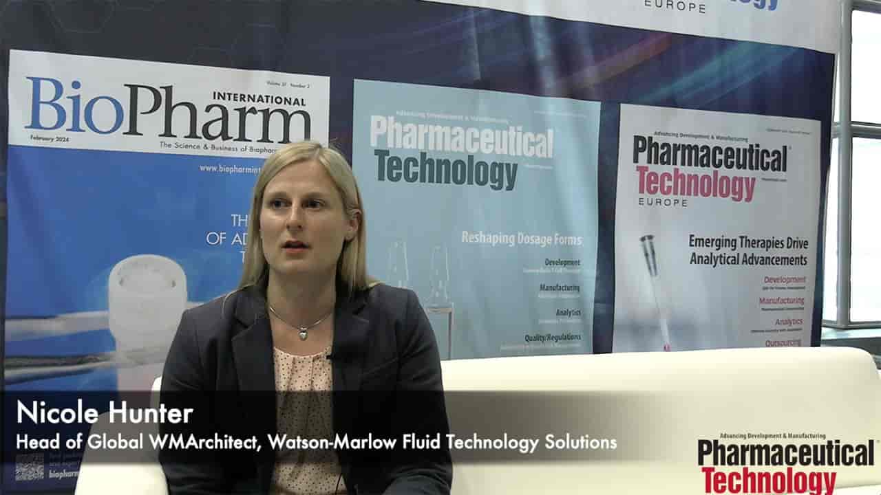 Nicole Hunter, head of Global WMArchitect at Watson-Marlow Fluid Technology Solutions | Image Credit: © Pharmaceutical Technology