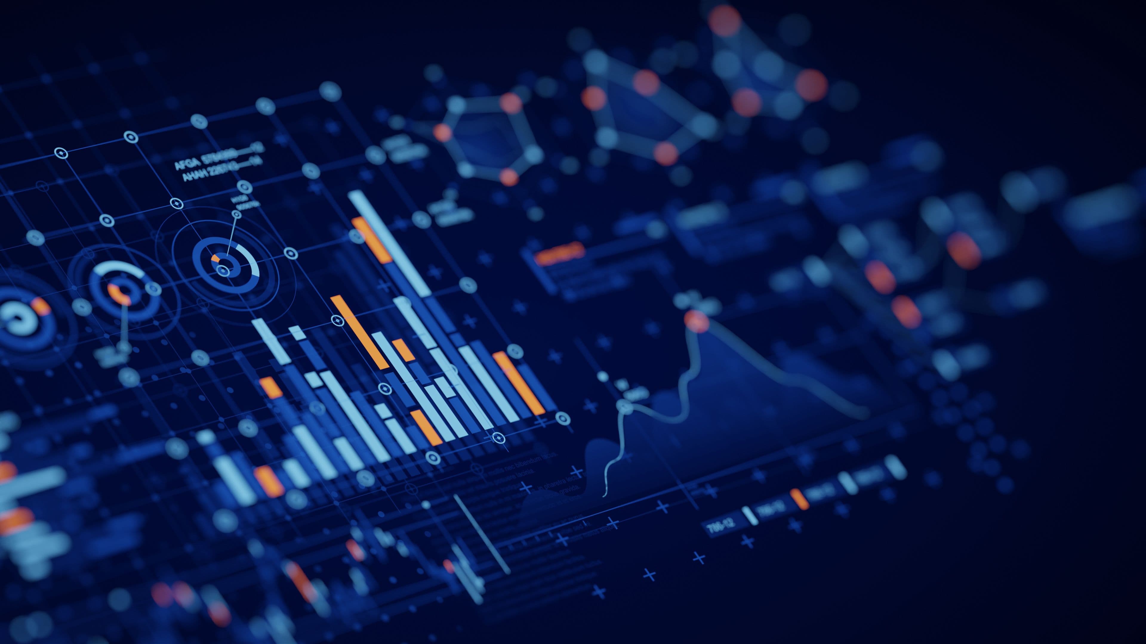 Financial data document graph chart report statistic marketing research development planning management strategy analysis accounting. Financial business technology hologram concept. 3d rendering. | Image Credit: © Chaosamran_Studio - stock.adobe.com