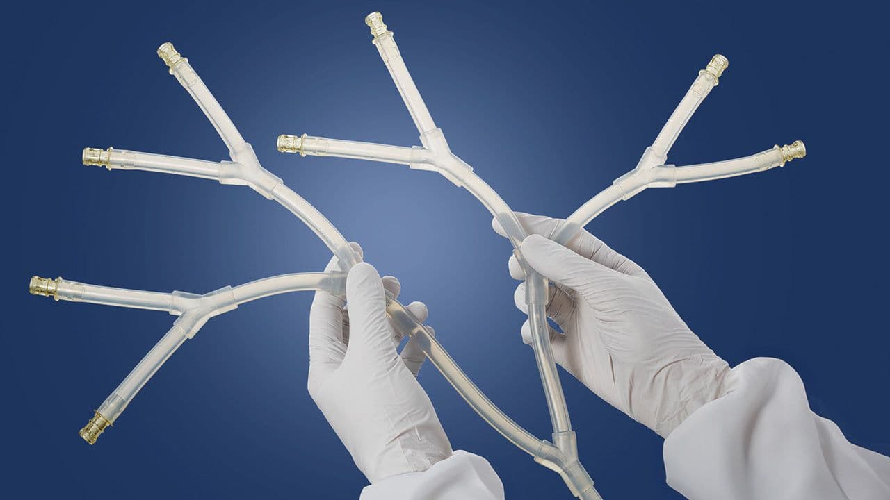 Freudenberg Medical’s Y-connector assemblies | Image courtesy of Freudenberg Medical.