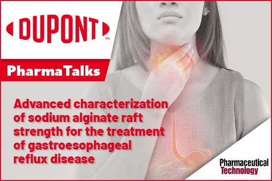 Advanced characterization of sodium alginate raft strength for the treatment of gastroesophageal reflux disease 